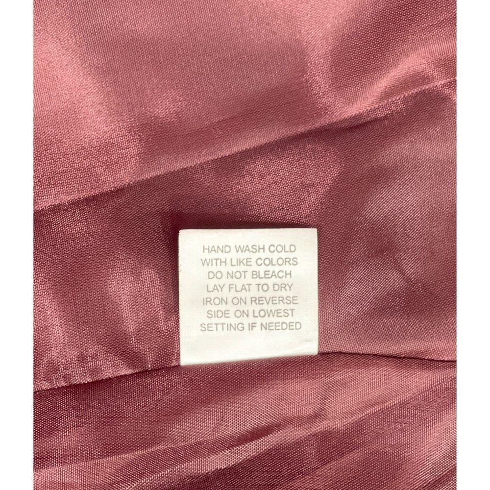 ELEMENTZ Maroon Suede-Feel Embossed Jacket Women's XL Full Zip Ruffle Metallic - Picture 11 of 15